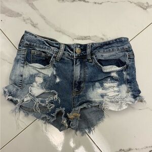 American Eagle Distressed Denim Women Shorts Size 2